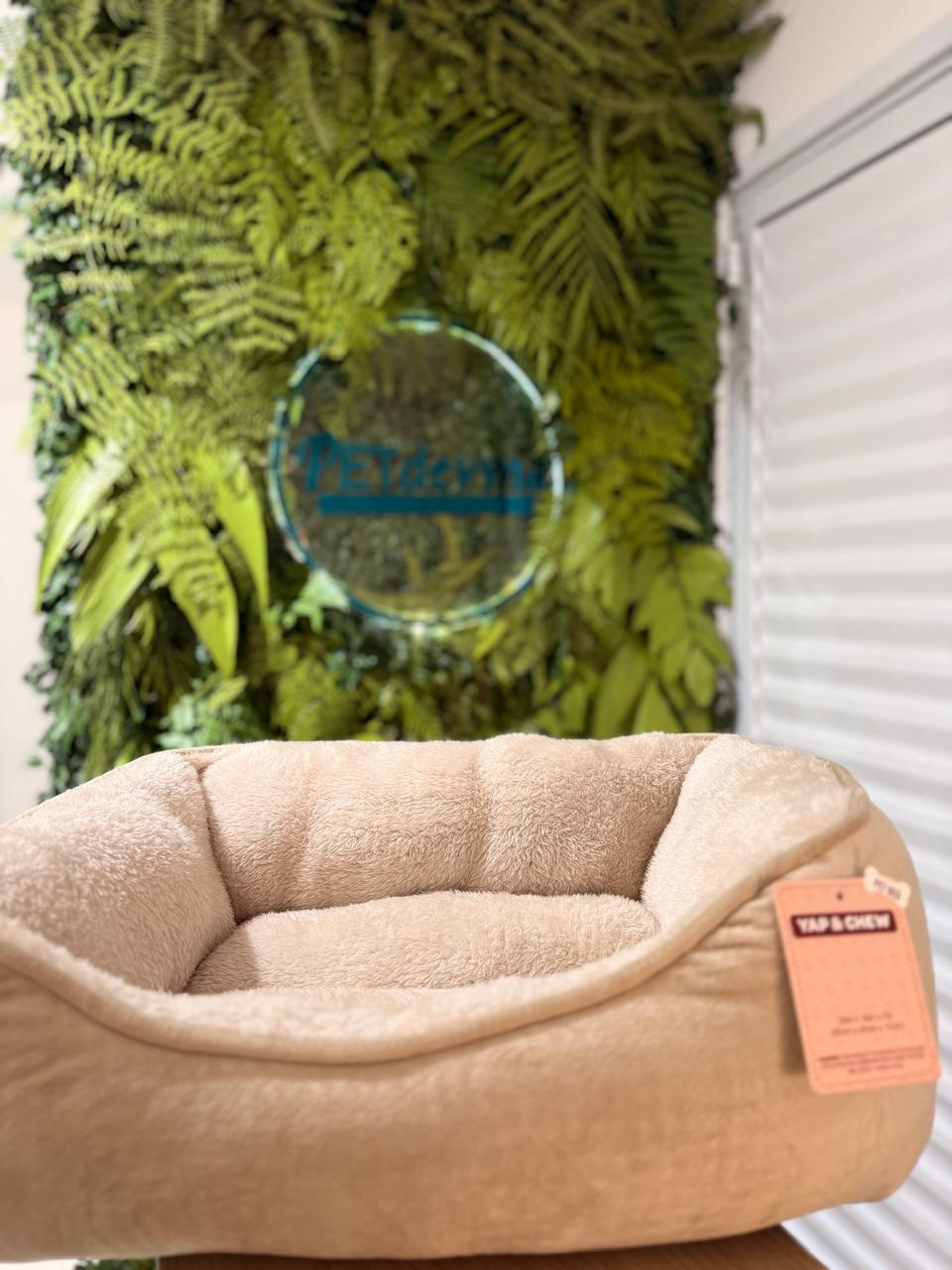 Cama Bege “Yap & Chew” – Conforto Premium para Pets